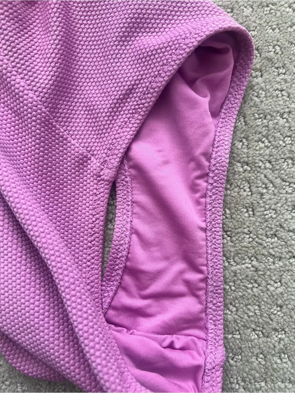 Girl’s Old Navy Lilac Scallop-Trim One-Piece Swimsuit size 14/16 (XL)